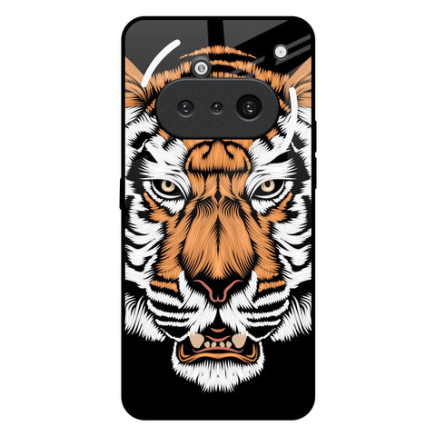 Angry Tiger Nothing Phone 3a Glass Back Cover Online