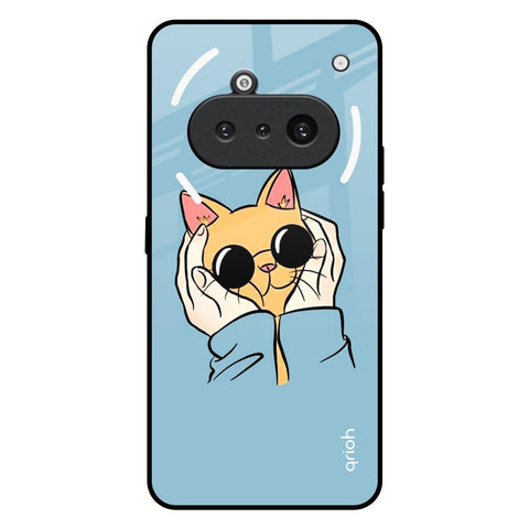 Adorable Cute Kitty Nothing Phone 3a Glass Back Cover Online