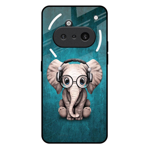 Adorable Baby Elephant Nothing Phone 3a Glass Back Cover Online