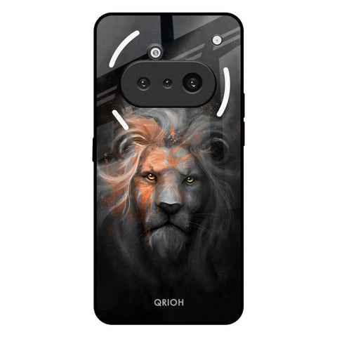 Devil Lion Nothing Phone 3a Glass Back Cover Online