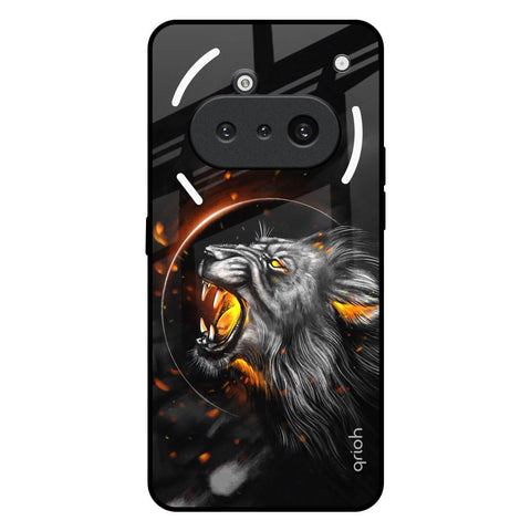 Aggressive Lion Nothing Phone 3a Glass Back Cover Online