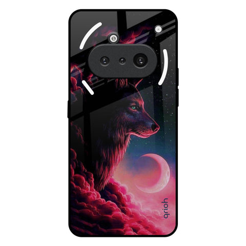 Moon Wolf Nothing Phone 3a Glass Back Cover Online