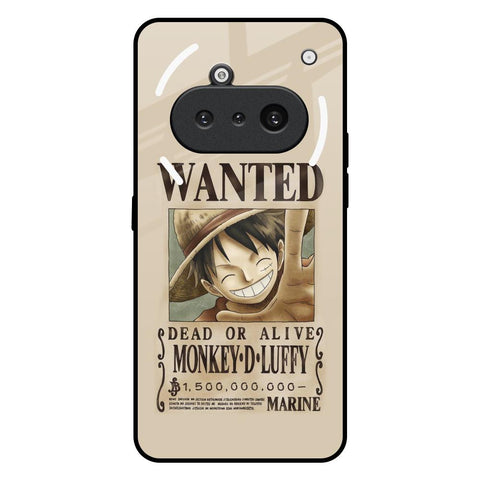 Luffy Wanted Nothing Phone 3a Glass Back Cover Online