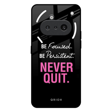 Be Focused Nothing Phone 3a Glass Back Cover Online