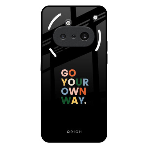 Go Your Own Way Nothing Phone 3a Glass Back Cover Online