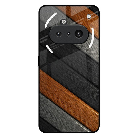 Tri Color Wood Nothing Phone 3a Glass Back Cover Online