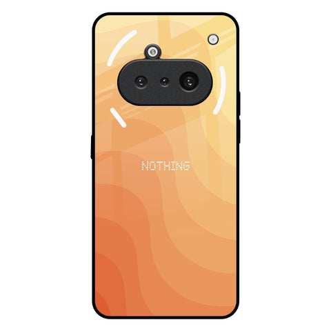 Orange Curve Pattern Nothing Phone 3a Glass Back Cover Online