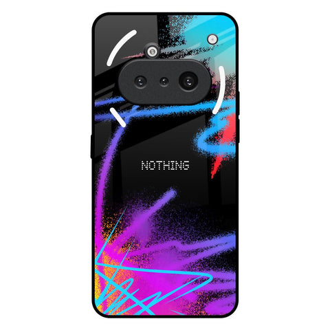 Brushy Color Nothing Phone 3a Glass Back Cover Online