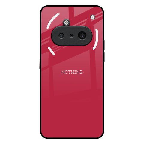 Solo Maroon Nothing Phone 3a Glass Back Cover Online