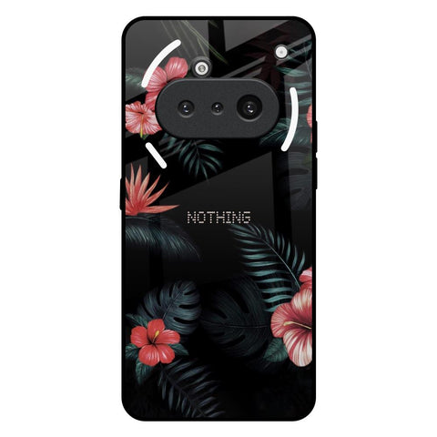 Tropical Art Flower Nothing Phone 3a Glass Back Cover Online