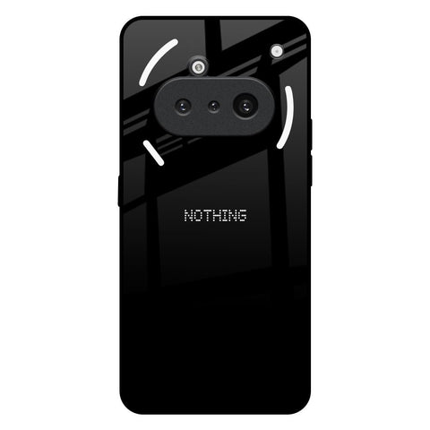Jet Black Nothing Phone 3a Glass Back Cover Online