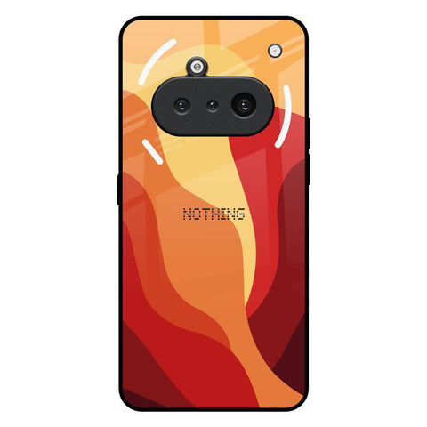 Magma Color Pattern Nothing Phone 3a Glass Back Cover Online