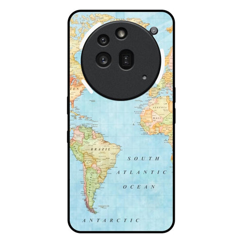 Travel Map Nothing Phone 3a Pro Glass Back Cover Online