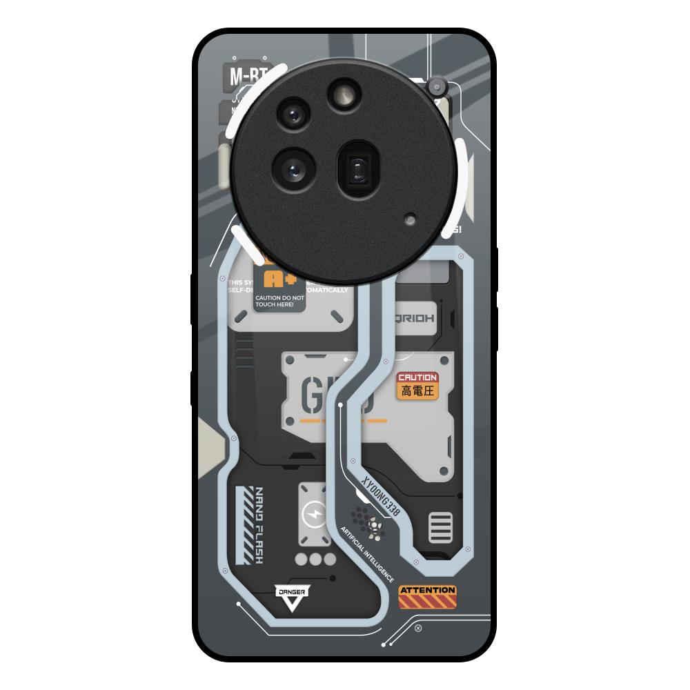 Retro Futuristic Nothing Phone 3a Pro Glass Back Cover Online