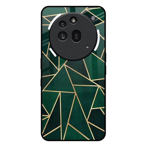 Abstract Green Nothing Phone 3a Pro Glass Back Cover Online
