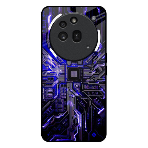 Techno Color Pattern Nothing Phone 3a Pro Glass Back Cover Online