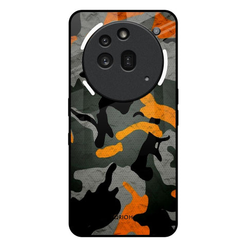 Camouflage Orange Nothing Phone 3a Pro Glass Back Cover Online