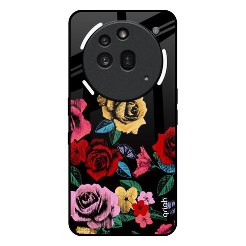 Floral Decorative Nothing Phone 3a Pro Glass Back Cover Online