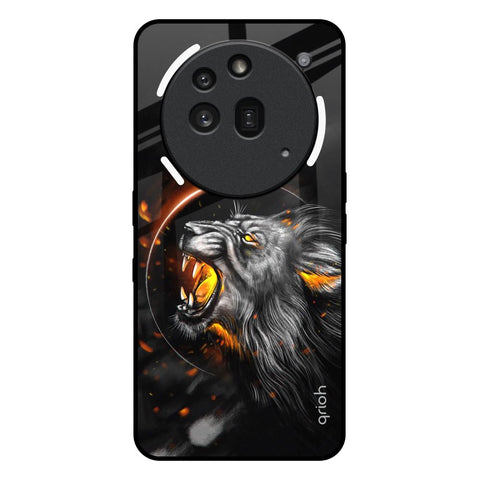 Aggressive Lion Nothing Phone 3a Pro Glass Back Cover Online