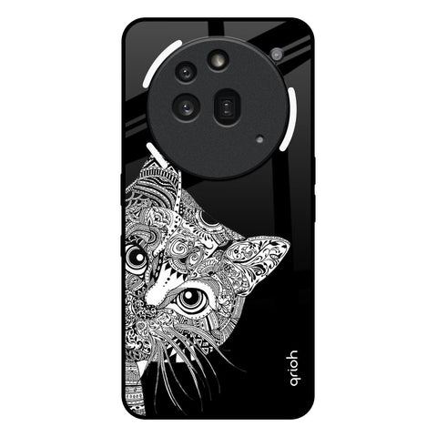 Kitten Mandala Nothing Phone 3a Pro Glass Back Cover Online