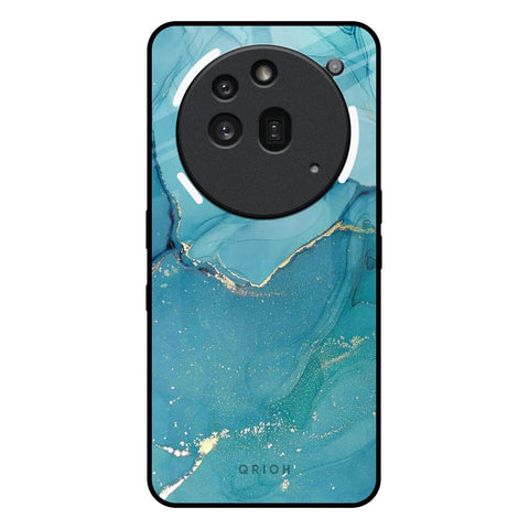 Blue Golden Glitter Nothing Phone 3a Pro Glass Back Cover Online