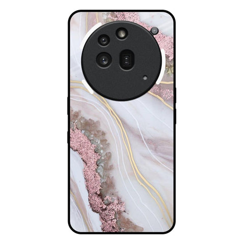 Pink & Gold Gllitter Marble Nothing Phone 3a Pro Glass Back Cover Online