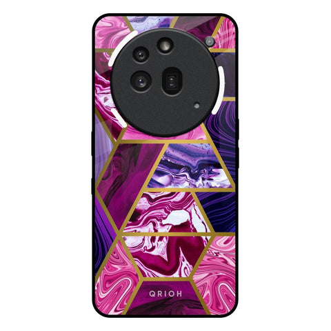 Electroplated Geometric Marble Nothing Phone 3a Pro Glass Back Cover Online