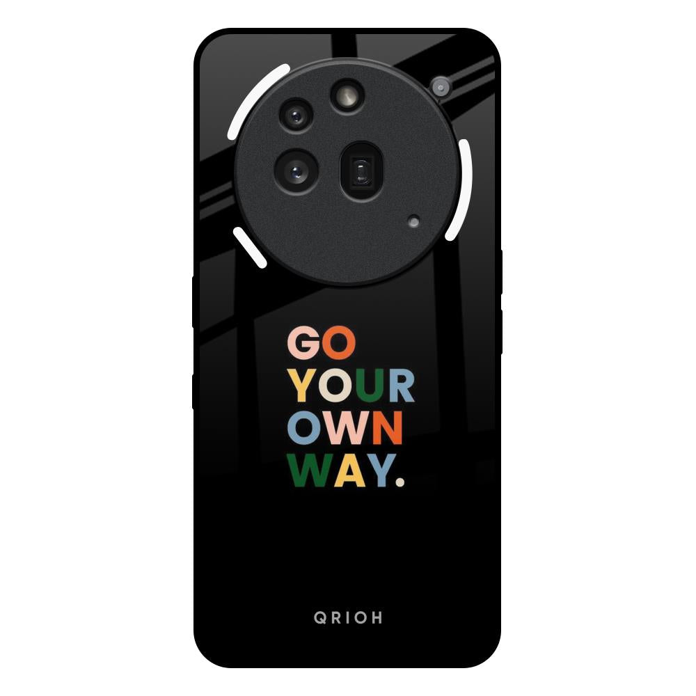 Go Your Own Way Nothing Phone 3a Pro Glass Back Cover Online