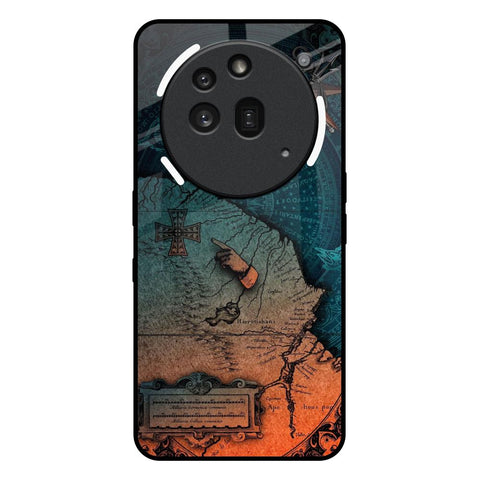 Geographical Map Nothing Phone 3a Pro Glass Back Cover Online