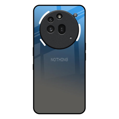 Blue Grey Ombre Nothing Phone 3a Pro Glass Back Cover Online