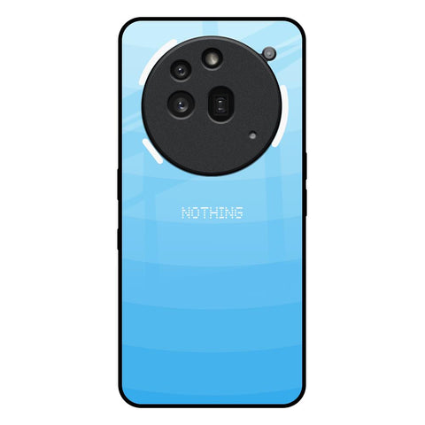 Wavy Blue Pattern Nothing Phone 3a Pro Glass Back Cover Online