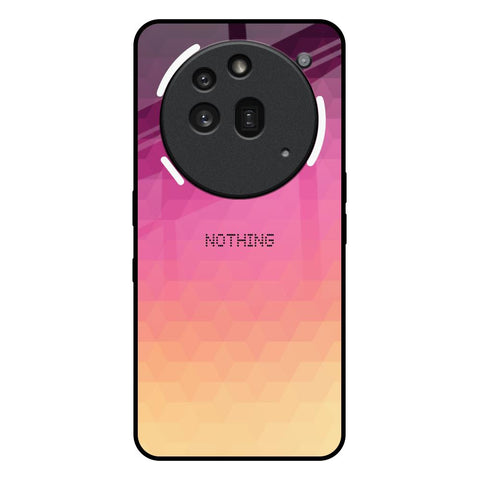 Geometric Pink Diamond Nothing Phone 3a Pro Glass Back Cover Online