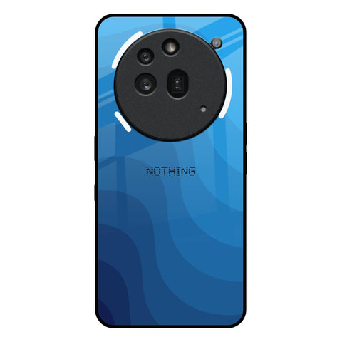 Blue Wave Abstract Nothing Phone 3a Pro Glass Back Cover Online
