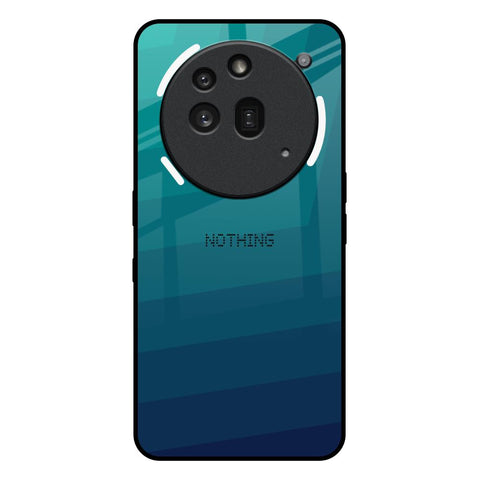 Green Triangle Pattern Nothing Phone 3a Pro Glass Back Cover Online
