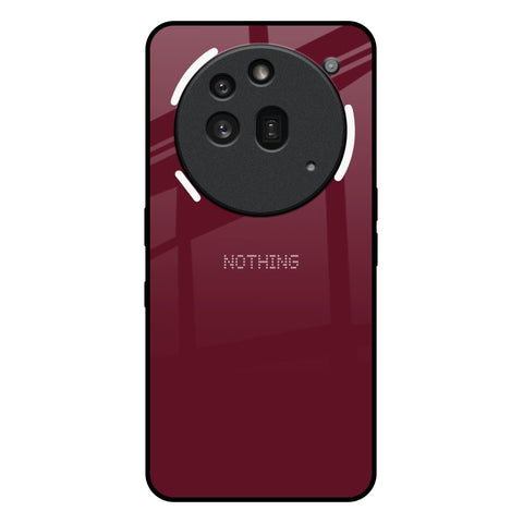 Classic Burgundy Nothing Phone 3a Pro Glass Back Cover Online