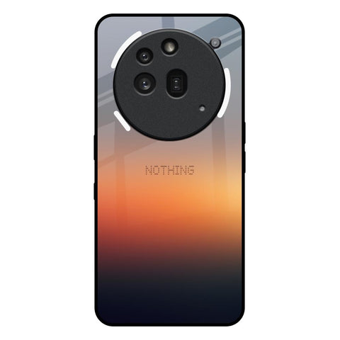 Aesthetic Orange Nothing Phone 3a Pro Glass Back Cover Online