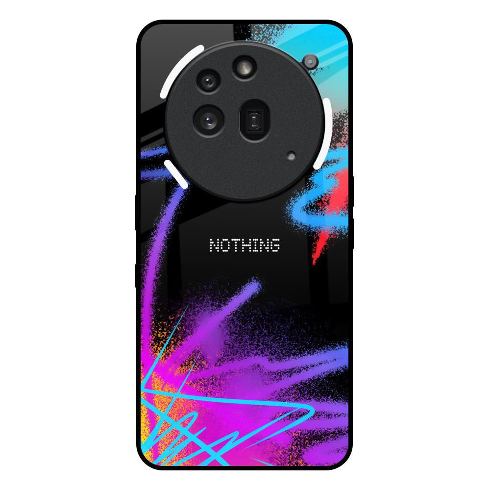 Brushy Color Nothing Phone 3a Pro Glass Back Cover Online
