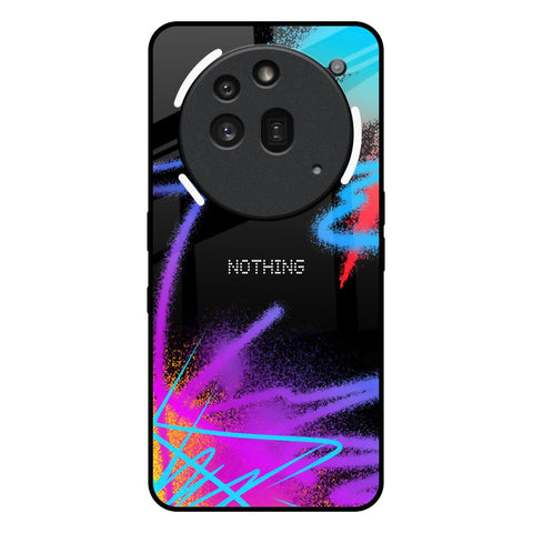 Brushy Color Nothing Phone 3a Pro Glass Back Cover Online