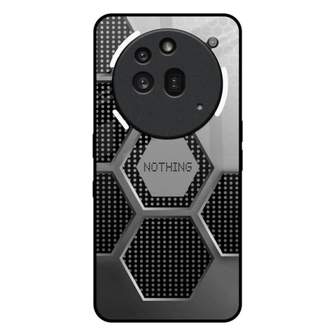Hexagon Style Nothing Phone 3a Pro Glass Back Cover Online