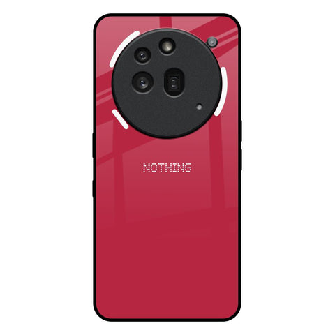 Solo Maroon Nothing Phone 3a Pro Glass Back Cover Online