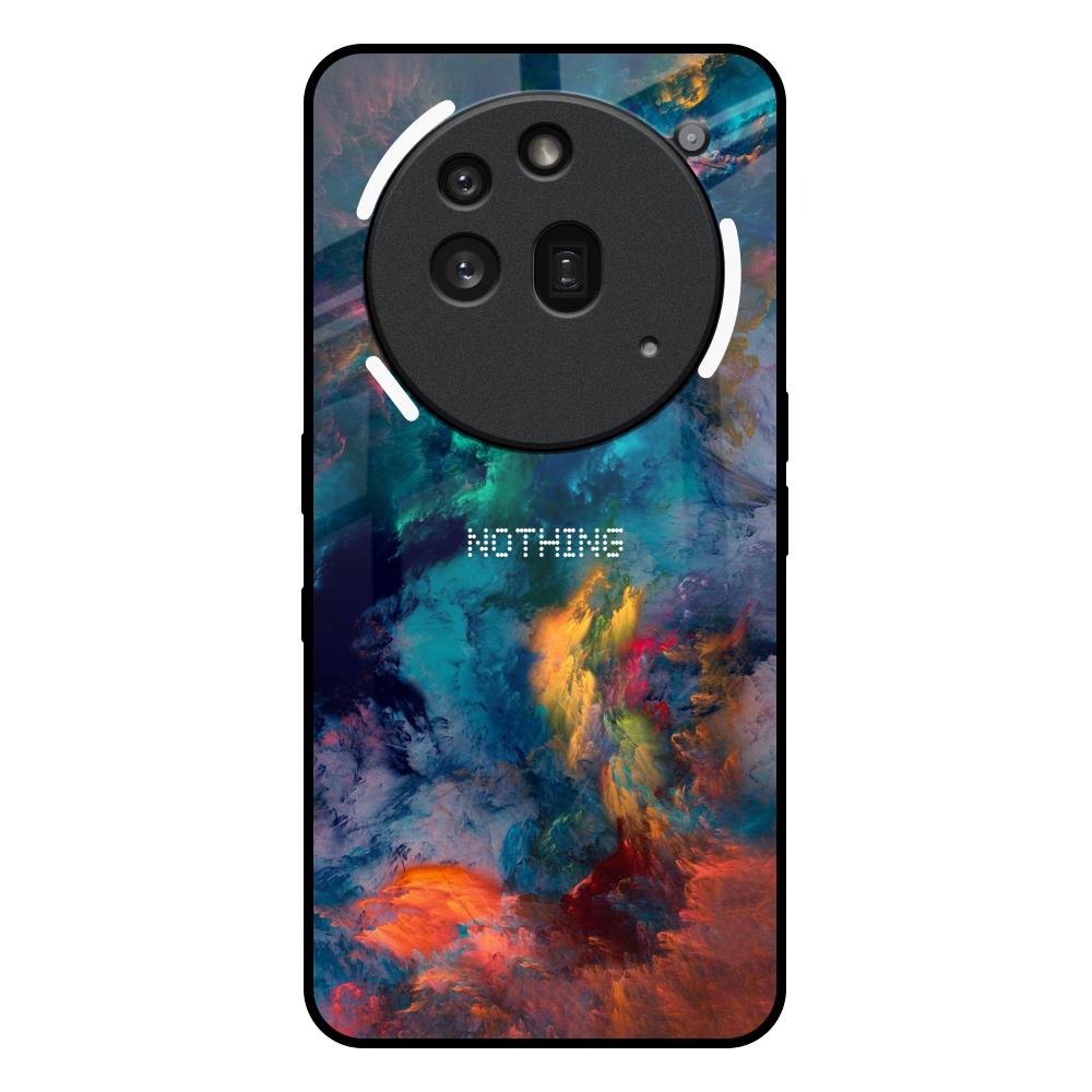 Colored Storm Nothing Phone 3a Pro Glass Back Cover Online