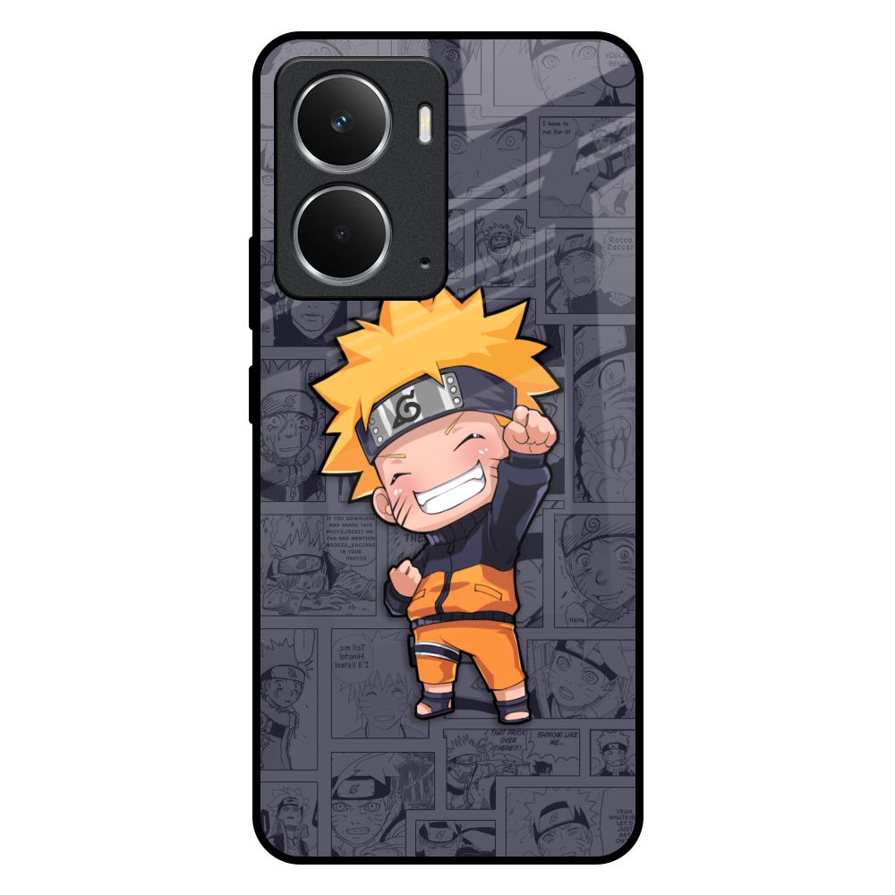 Orange Chubby Realme P3 5G Glass Back Cover Online