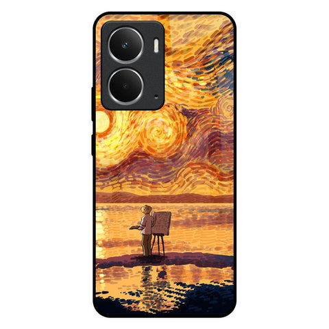 Sunset Vincent Realme P3 5G Glass Back Cover Online