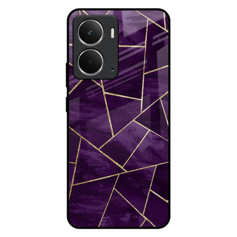 Geometric Purple Realme P3 5G Glass Back Cover Online