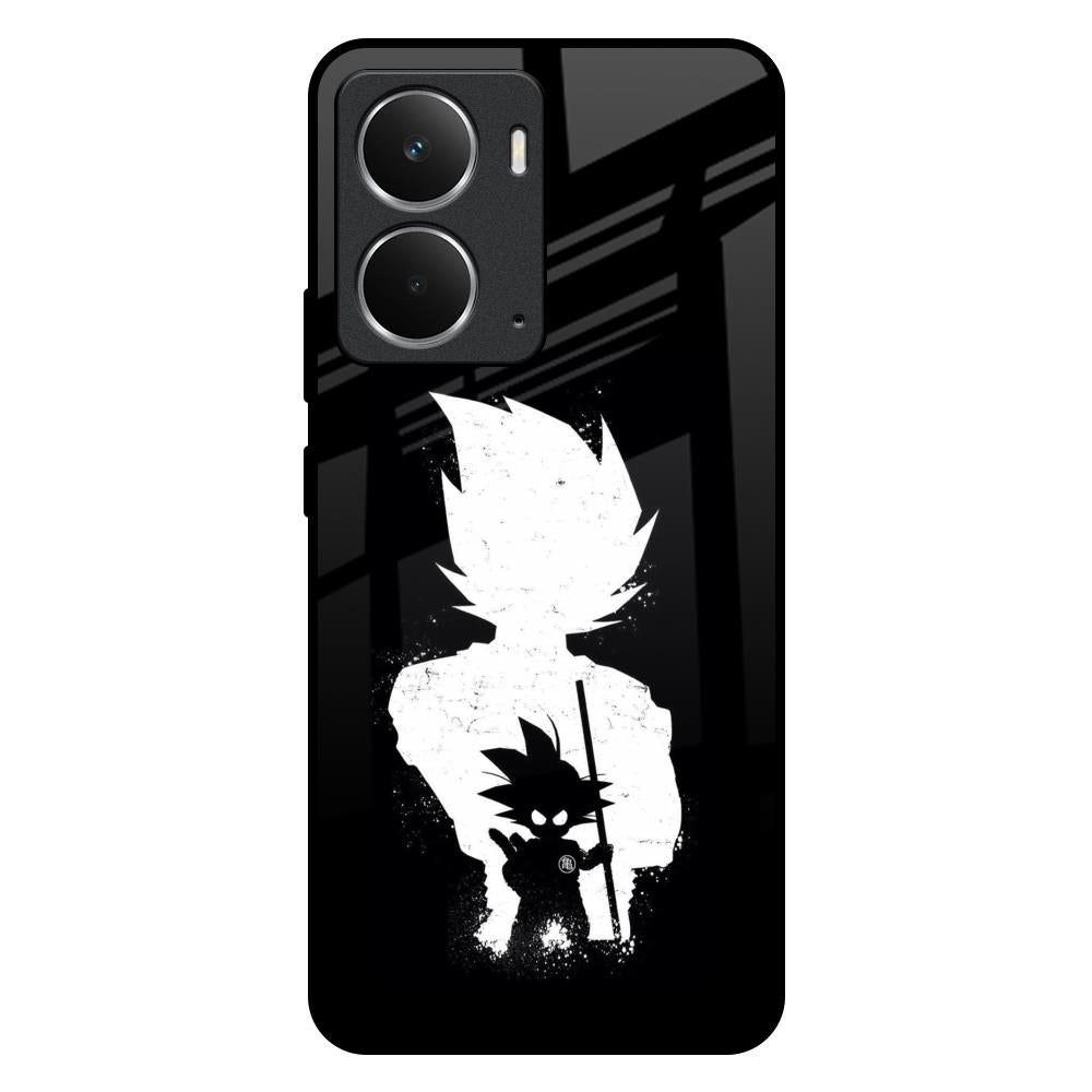 Monochrome Goku Realme P3 5G Glass Back Cover Online