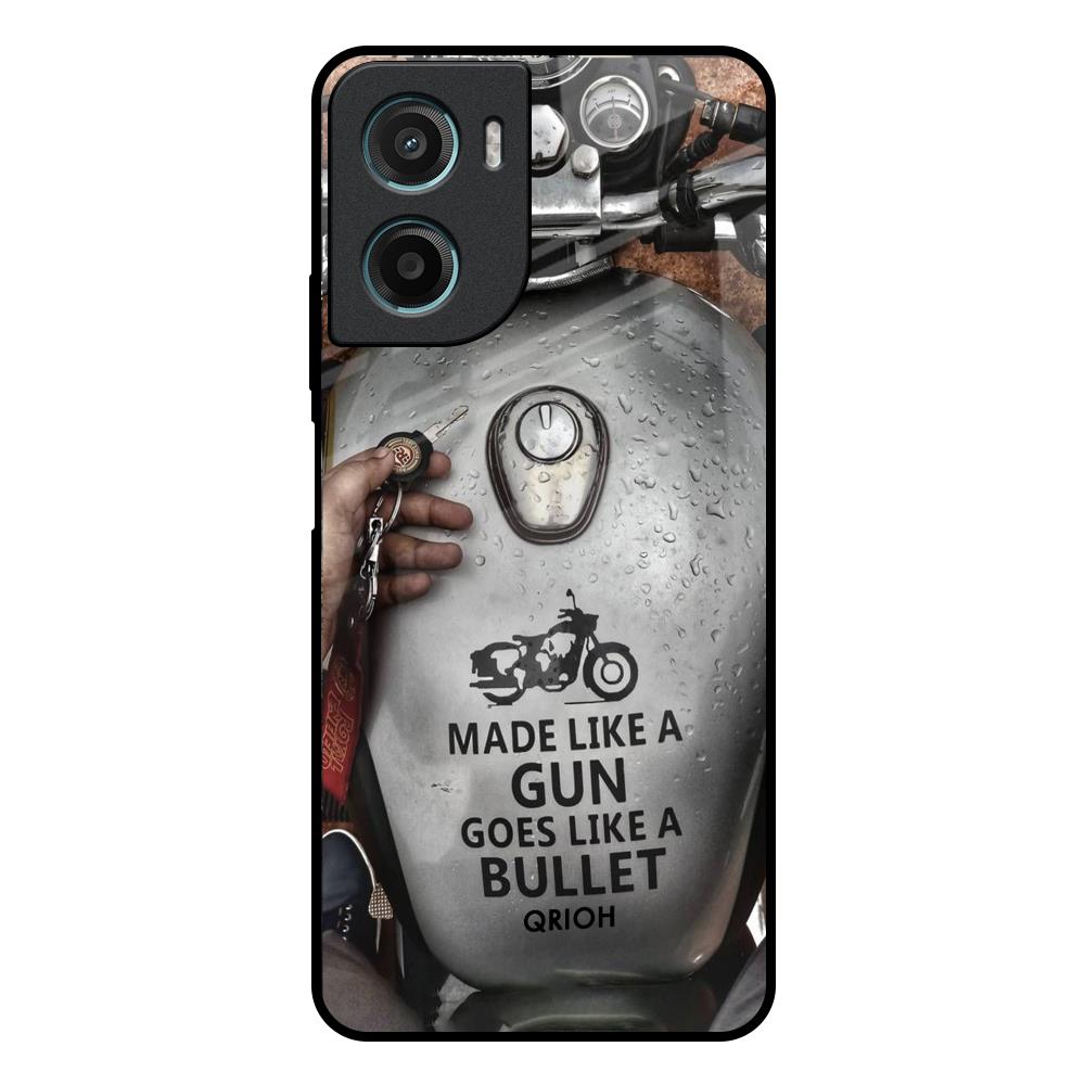 Royal Bike Motorola G05 Glass Back Cover Online