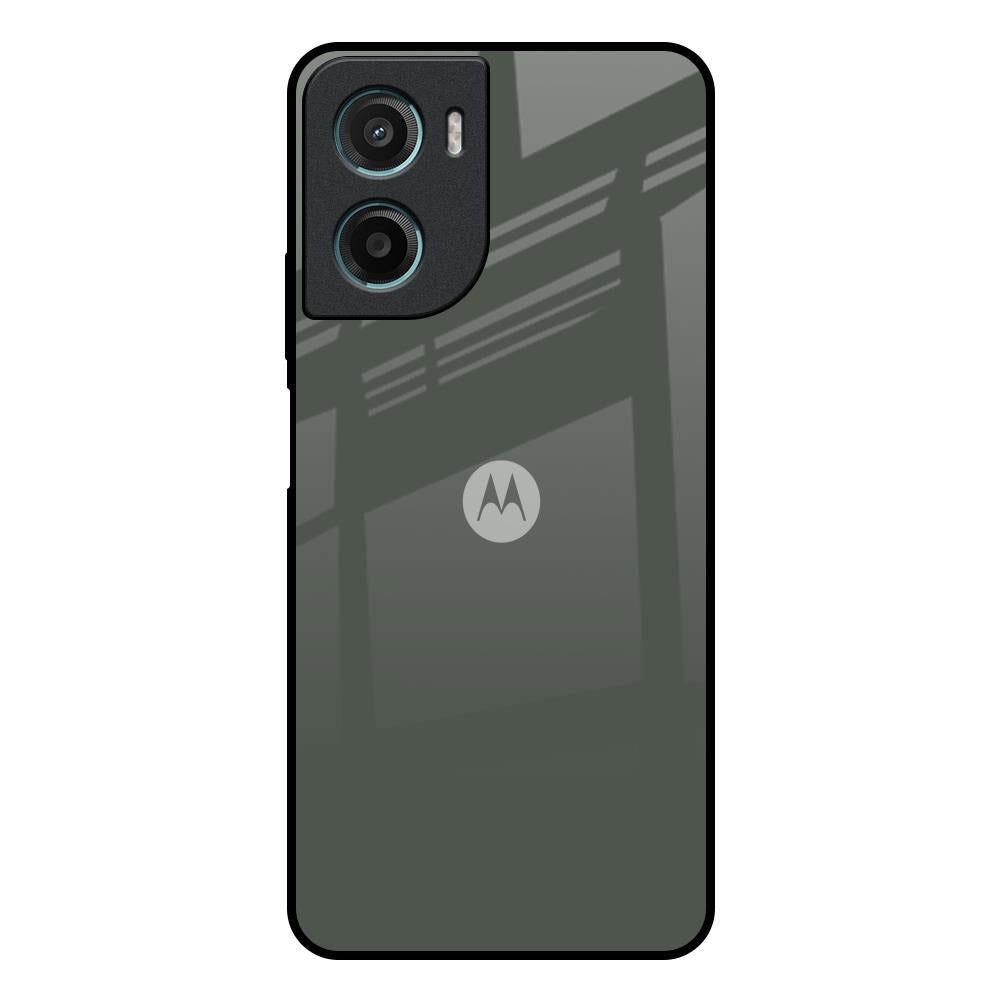 Charcoal Motorola G05 Glass Back Cover Online