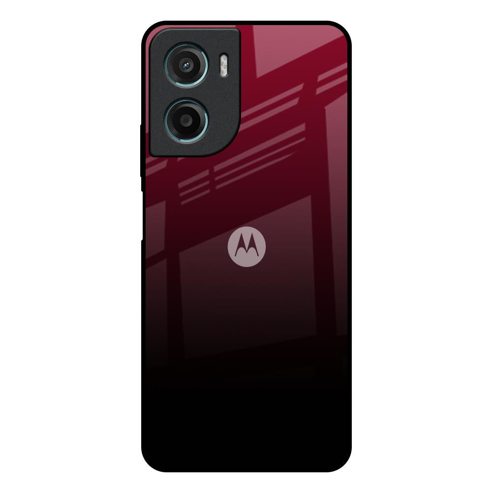 Wine Red Motorola G05 Glass Back Cover Online