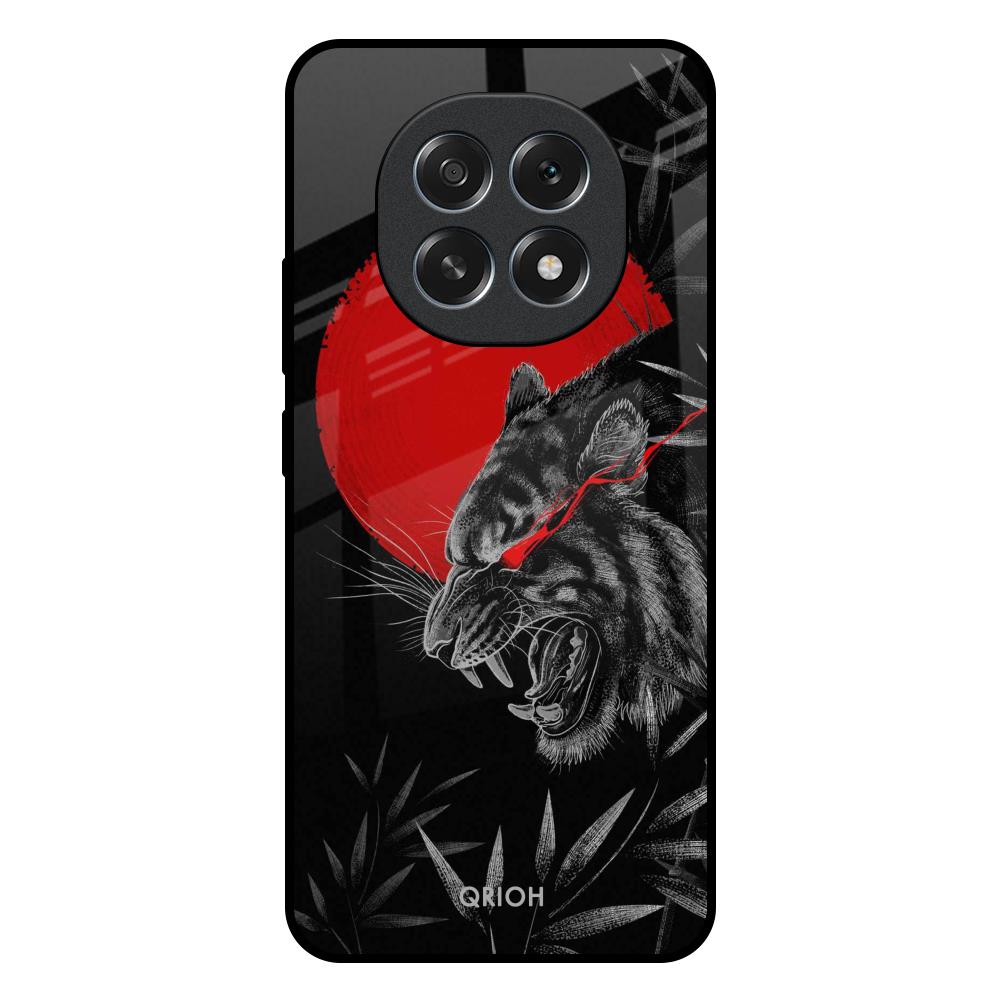 Red Moon Tiger Oppo F29 Pro 5G Glass Back Cover Online