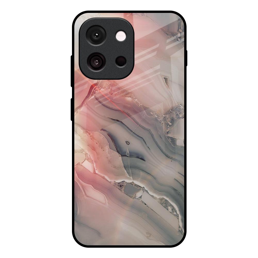 Pink And Grey Marble OnePlus 13T 5G Glass Back Cover Online